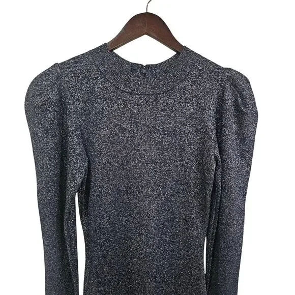 Sachin & Babi Amelie Metallic Knit Bodycon Dress Size S - Picture 7 of 9